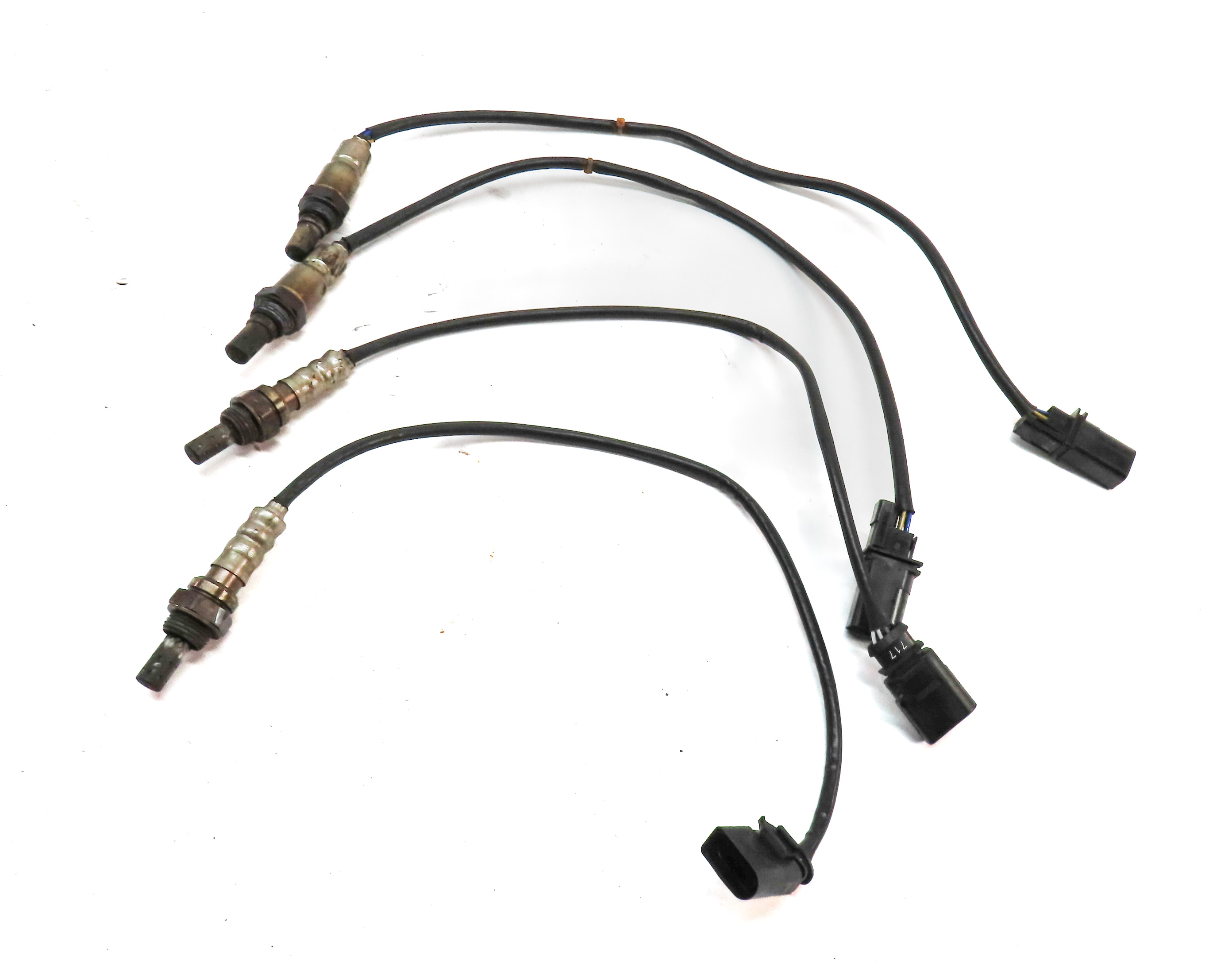 13 AUDI S4 B8 8K 3.0L SUPER (CGXC) ENGINE OXYGEN O2 LAMBDA PROBE WIRE SENSOR SET — exact item pictured